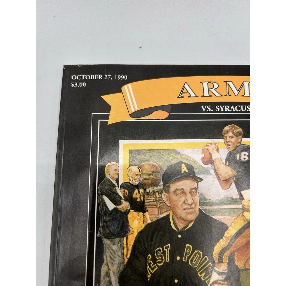 Vintage 1990 Army Vs. Syracuse Football Program‎ Guide 100th Anniversary